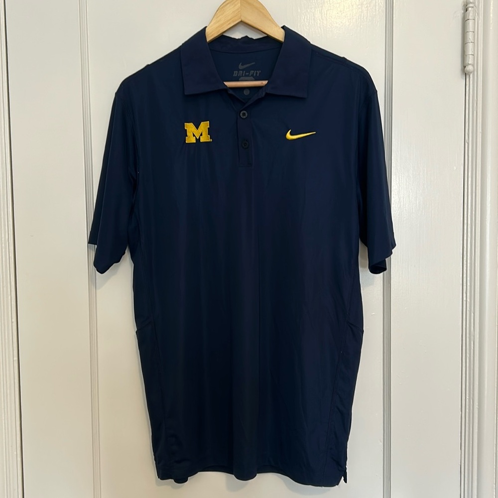 University of Michigan Nike Dri Fit Polo